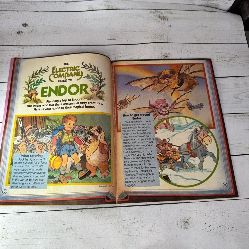 Electric Company Magazine Dec 1983 Jan 1984 Star Wars Ewoks R2D2 Vintage Kids